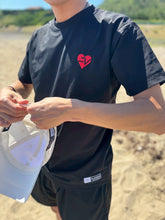 画像をギャラリービューアに読み込む, ハートロゴドライコットンライクTシャツ♥️(ネイビー)