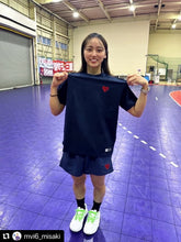 画像をギャラリービューアに読み込む, ハートロゴドライコットンライクTシャツ♥️(ネイビー)