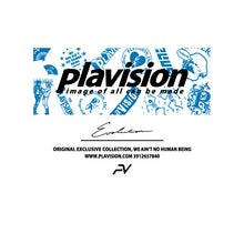 画像をギャラリービューアに読み込む, 総柄グラフィックTシャツ(ホワイト✕ブルー)