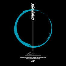 画像をギャラリービューアに読み込む, ショドウスラッシュロゴロンT(ブラック×ターコイズ)