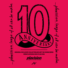画像をギャラリービューアに読み込む, PLAVISION 10周年記念Tシャツ(蛍光ピンク)
