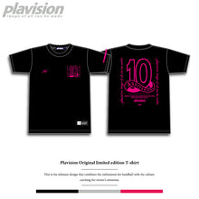 画像をギャラリービューアに読み込む, PLAVISION 10周年記念Tシャツ(ブラック)
