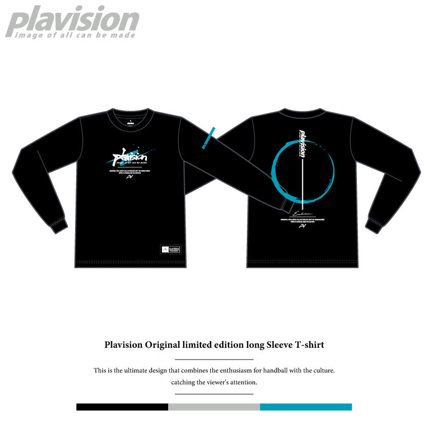 ショドウスラッシュロゴロンT(ブラック×ターコイズ)　