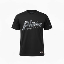 画像をギャラリービューアに読み込む, ズーム総柄ロゴTシャツ(ブラック×ブラック)
